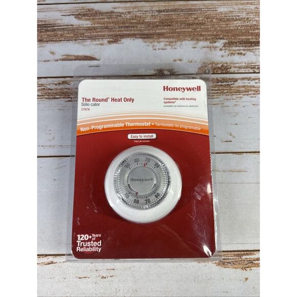 NEW Honeywell The Round Heat Only Non-Programmable Thermostat CT87K OEM SEALED - Picture 1 of 2